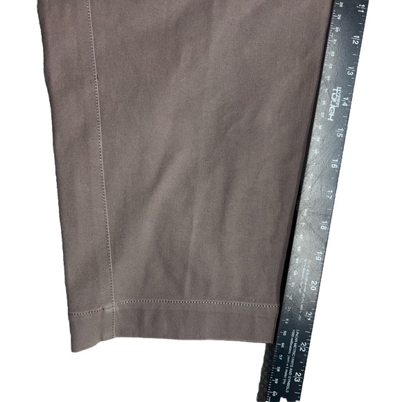 EILEEN FISHER Pants Women Beige XL Stretch Organic Cotton Twill Crop Straight - Picture 12 of 12